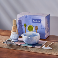 Ensemble de thé en céramique blanche de style japonais, écologique et durable, 510 ml, bol à matcha traditionnel Chawan avec bec verseur pour café et thé