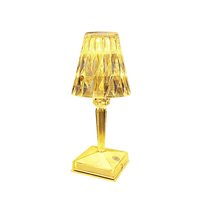 Lampe de chevet rectangulaire en acrylique LED, commande tactile, 3 couleurs de lumière, écologique, durable, décoration minimaliste pour chambre à coucher, lampe de table