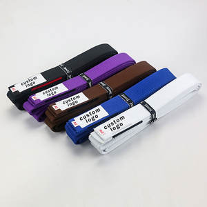 大人用BJJベルト：カスタムロゴ入りブラジリアン柔術帯 - Product Image 3