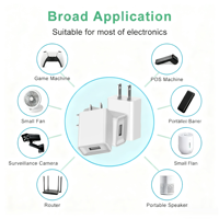 Pengisi Daya Ponsel Grosir Adaptor Kabel Catu Daya AC DC 5V 1A 2A Pengisi Daya Dinding USB Pengisian Cepat Adaptor DC 10W untuk Android