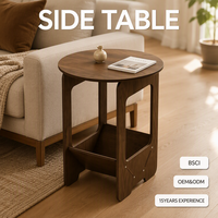 Table basse moderne à 2 niveaux avec rangement en plastique et structure en fer pour salon et appartement
