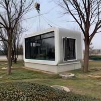 Maisons préfabriquées au design moderne, salon, jardin extérieur, maisonnette portable, mini-maisons conteneurs, cabane Apple