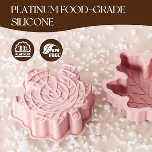 La fábrica MUYULINS puede personalizar moldes con forma de hoja de arce, moldes de silicona antiadherentes LFGB para pasteles de mousse. - Product Image 4