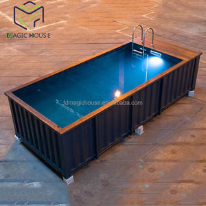 Piscina de Contenedor Marítimo Magic House, Piscina Elevada con Jacuzzi, Chorro de Agua y Equipamiento Completo - Product Image 2