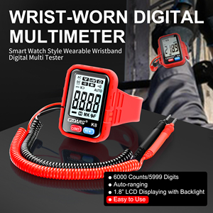 Multimetro Digitale Indossabile Stile Smartwatch, <span class=keywords><strong>Tester</strong></span> Multifunzione per Misurazioni di <span class=keywords><strong>Tensione</strong></span> DC/AC, Resistenza e Continuità - Product Image 2
