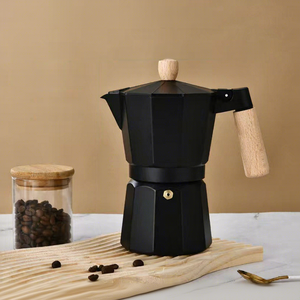 Cafetera <span class=keywords><strong>Moka</strong></span> para Estufa, Cafetera Espresso de Aluminio, Percolador Italiano para Estufa de Gas e Inducción, Uso Doméstico y en Cafeterías - Product Image 2