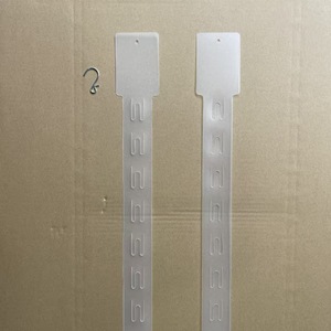 Display Hanging <b>Strips</b> for Supermarkets Made of <b>Plastic</b> PP Transparent Double-sided with 12 Hooks <b>Plastic</b> Clip <b>Strip</b> Length 72cm - Product Image 3