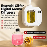Diffuseur d'huiles essentielles avec écran numérique, 5 modes de pulvérisation, rechargeable, 50 ml, diffuseur d'huiles essentielles automatique