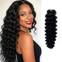Extensions de cheveux humains au crochet en gros, lots de mèches invisibles à nœuds miracle, naturelles, crépues, pré-bouclées, tresses brésiliennes bouclées au crochet