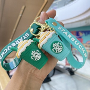 Funboxes Llavero Colgante de Plástico de PVC 3D con Diseño de Taza de Café <span class=keywords><strong>Boba</strong></span> de Dibujos Animados, para Mochila, Llaves de Coche de Pareja, Regalos Colgantes - Product Image 5