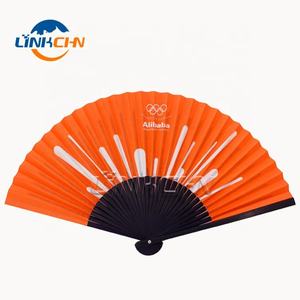High Quality Bamboo Silk Paper <b>Hand</b> <b>Fans</b> for Event - Product Image 1