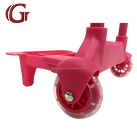 Promotion Vente en gros Valise enfant personnalisée en fer, télescopique, colorée, durable, avec poignée de chariot à tube unique, roue en PU et base pliable simple