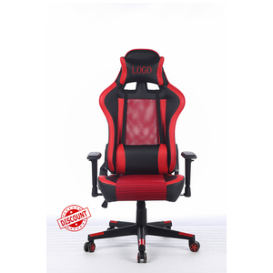 Chaise de jeu <span class=keywords><strong>rouge</strong></span> à dossier haut avec accoudoirs réglables 2D, support lombaire, design en maille respirante pour les joueurs PC <span class=keywords><strong>et</strong></span> <span class=keywords><strong>siège</strong></span> ergonomique de bureau - Product Image 6