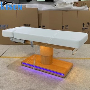 Fauteuil de massage électrique portable en métal pour salon de beauté, tatouage et extensions de cils, en cuir réglable, style moderne, vente en gros Kisen - Product Image 3