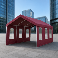 Abri de voiture portable pliable en acier simple 3x6, imperméable, pour usage commercial, extérieur, jardin, publicité