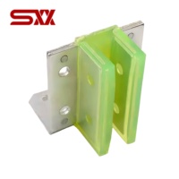 Sabot de guidage en nylon Hitac*i pour ascenseur 12000164-A 8K (pour rail de 10 mm) et 13K (pour rail de 16 mm) Compatible avec les ascenseurs Hit*chi/Guangri