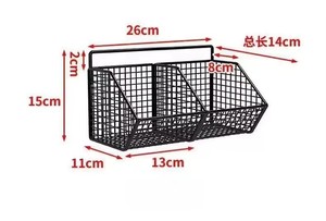 <span class=keywords><strong>Étagère</strong></span> murale de <span class=keywords><strong>cuisine</strong></span> sans perçage avec panier suspendu pour gingembre et ail, pour oignons, assaisonnements et petits articles ménagers. - Product Image 6