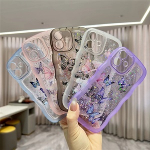 เคสโทรศัพท์มือถือสำหรับ iPhone 17 Pro Max ลายผีเสื้อ เคสโทรศัพท์สำหรับสาวๆ ประดับกลิตเตอร์สีสันสดใส เคสโทรศัพท์มือถือสำหรับ iPhone 16 - Product Image 3