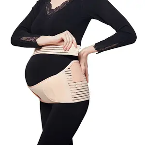 マタニティベルト妊娠中の女性ミッドレイトアジャスタブルベリーベルト妊娠ウエストサポートタイヤベルトマジックステッカー