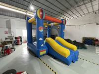 Château gonflable de qualité commerciale 4m x 3m en PVC, certification CE, garantie 12 mois, taille personnalisable pour les fêtes