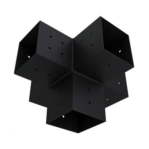 Kits de support de pergola à 5 voies Support de toit pour pergola centrale (acier 4x4) pour grandes pergolas avec 4 blocs/sections - Product Image 3