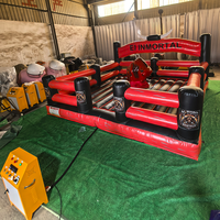 Machine de rodéo mécanique commerciale gonflable pour adultes, équipement de combat au taureau à vendre