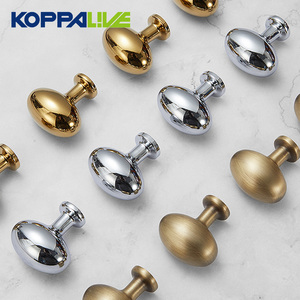 Koppalive rắn brass trứng tủ bếp cửa núm tối giản tủ Tủ ngăn kéo kéo MỤC VỤ hình bầu dục xử lý và núm - Product Image 2