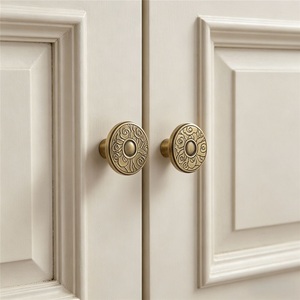 Modern Zinc Alloy Furniture Handle for Dresser Cabinet Drawer-Durable Round Shape - Product Image 4