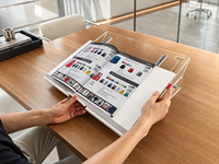 Support de lecture ergonomique en acrylique pour documents, réglable en hauteur et en angle, transparent, pour bureau, maison, étude, papier