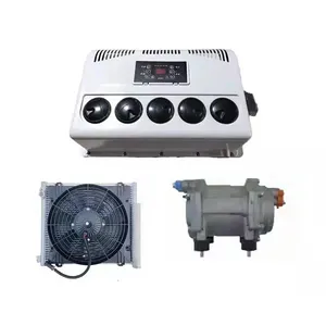 Dc battery powered electric air conditioner 12v/24v car air conditioner split design electric power ac for tricycle/car