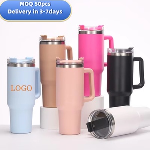 Hot bán 40oz cách điện chân không Tumbler cắm trại cup thép không gỉ Tumblers với xử lý nắp và rơm - Product Image 1