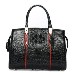 Professional Manufacturer Exotic Real Crocodile Leather Tote Bag Shoulder Crossbody Bags For Ladies Custom Women Handbags Luxury