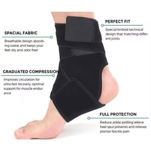 Soporte de Tobillo para Hombre Luqingyuan, Alivia el Dolor, la Hinchazón y las Esguinces, Soporte de Tobillo Ajustable - Product Image 4