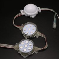 Corps extérieur de PC de la source lumineuse IP67 de point du pixel SMD LED de 50mm RVB 7 pour des murs d'hôtel