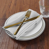 Serviettes en papier Airlaid pliées à une couche, douces, sans poussière, emballées, pour mariages, anniversaires, festivals, fêtes de déménagement, foires