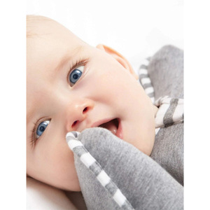 Saco de dormir gris para bebé con mangas desmontables para recién nacido, manta antiespantamiento, ropa de dormir para niños - Product Image 4