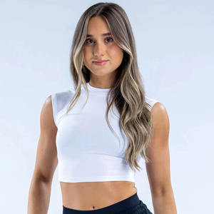 2025 nuova tendenza da donna senza cuciture in Nylon/Spandex traspirante leggero canottiera sportiva per correre <span class=keywords><strong>Fitness</strong></span> - Product Image 3