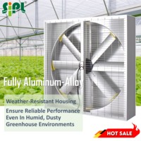 Ventilateur de refroidissement industriel à énergie solaire avec moteur BLDC, sans courroie, extracteur mural, pour ferme avicole et agricole