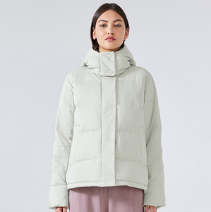 Pull polaire d'hiver pour femmes col haut sweat à capuche zippé respirant et léger tenue décontracté coupe-vent 2024 vêtements d'hiver - Product Image 2