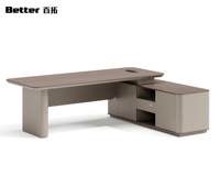 Bureau de direction en bois ergonomique moderne et durable avec rangement