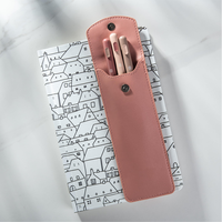HaoRan Factory Wholesale Custom Pen Protect Holder Pencil Pouch Golf Pencil Bag Bulk Pu Leather Pen Sleeve Single