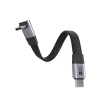 VCOM Ángulo Recto USB4 Tipo C Cable 80Gbps Transmisión de datos 8K Video 240W PD Carga rápida Corto 0,13 M 0,2 m 0,8 m