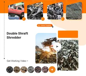 Best Seller Double Shaft Scrap Metal Shredder Used Iron Drum Metal Shredder Iron Aluminium Can Shredder Scrap Metal Recycling
