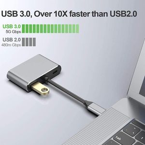 Adaptador SYONG de Tipo C a HDMI 4 en 1, HUB USB C con HDMI 4K, <span class=keywords><strong>VGA</strong></span>, Tipo C y Puerto de Carga USB 3.0, HUB USB - Product Image 4
