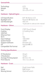 Nouvelle imprimante 3D Sonic <span class=keywords><strong>XL</strong></span> 4K PLUS grand écran LCD 2026 pour laboratoire dentaire et moulage de bijoux - Product Image 6