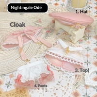 Vêtements pour poupées en peluche de 10 cm, ensemble motif Bluebird, motif étoile de mer, style japonais et coréen, vêtements Lulu, petit cadeau