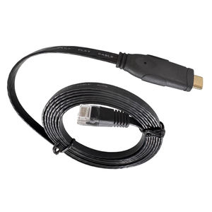 Cable de Consola USB C a RJ45 Utech de 6 Pies, Adaptador Serial USB Compatible con Router, Cisco, NETGEAR, <span class=keywords><strong>Windows</strong></span>, MacOS, Linux, Negro - Product Image 1