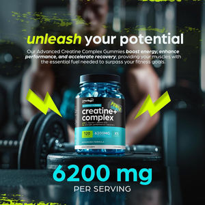 Gels énergétiques pour le sport Nourriture pour le fitness Créatine Monohydrate Gummies Complexe L-Taurine <span class=keywords><strong>Vitamine</strong></span> <span class=keywords><strong>B12</strong></span> Constructeur de force musculaire - Product Image 3