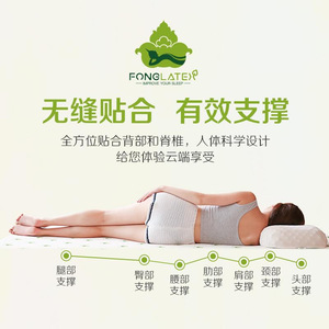 ที่นอนยางพาราธรรมชาติ Fonglatex ขนาด 150x200 ซม. ความแน่นปานกลาง สำหรับผู้ใหญ่และเด็ก - Product Image 5