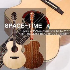 <span class=keywords><strong>Guitarra</strong></span> Acústica XXLARY X-2 de 41 Pulgadas con Tapa de Abeto Macizo, Fondo y Lados de Nogal, para Principiantes, con Acabado de Alto Brillo - Product Image 3